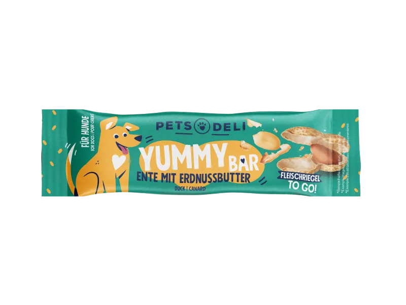 Pets Deli Yummy Bar Snack Yummy Bar Ente mit Erdnussbutter 25g